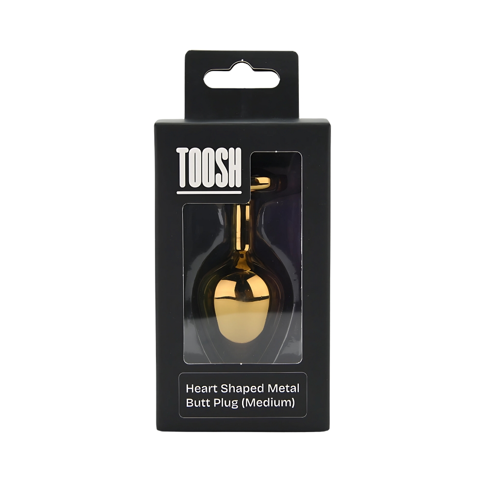 Toosh Heart Shaped Gold with Red Stone Medium - Image 7