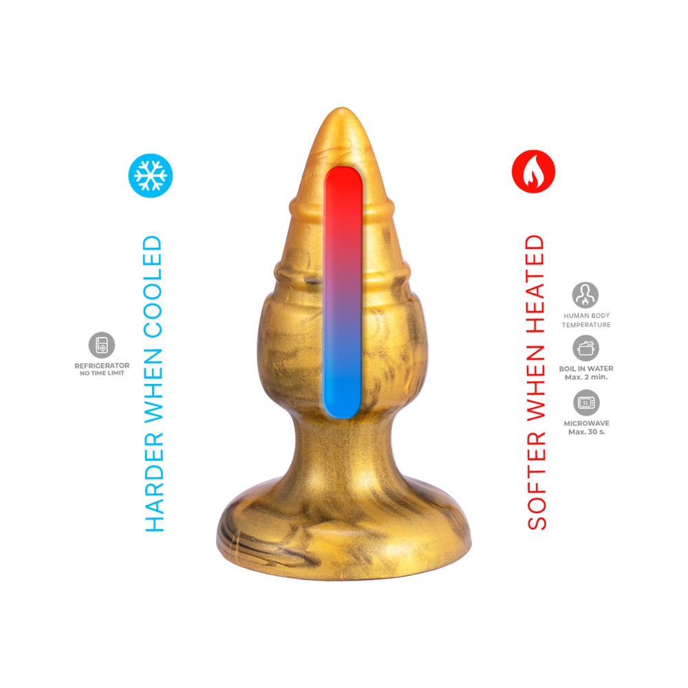 SilexD Fantasy Collection Goldy Butt Plug Medium - Image 5