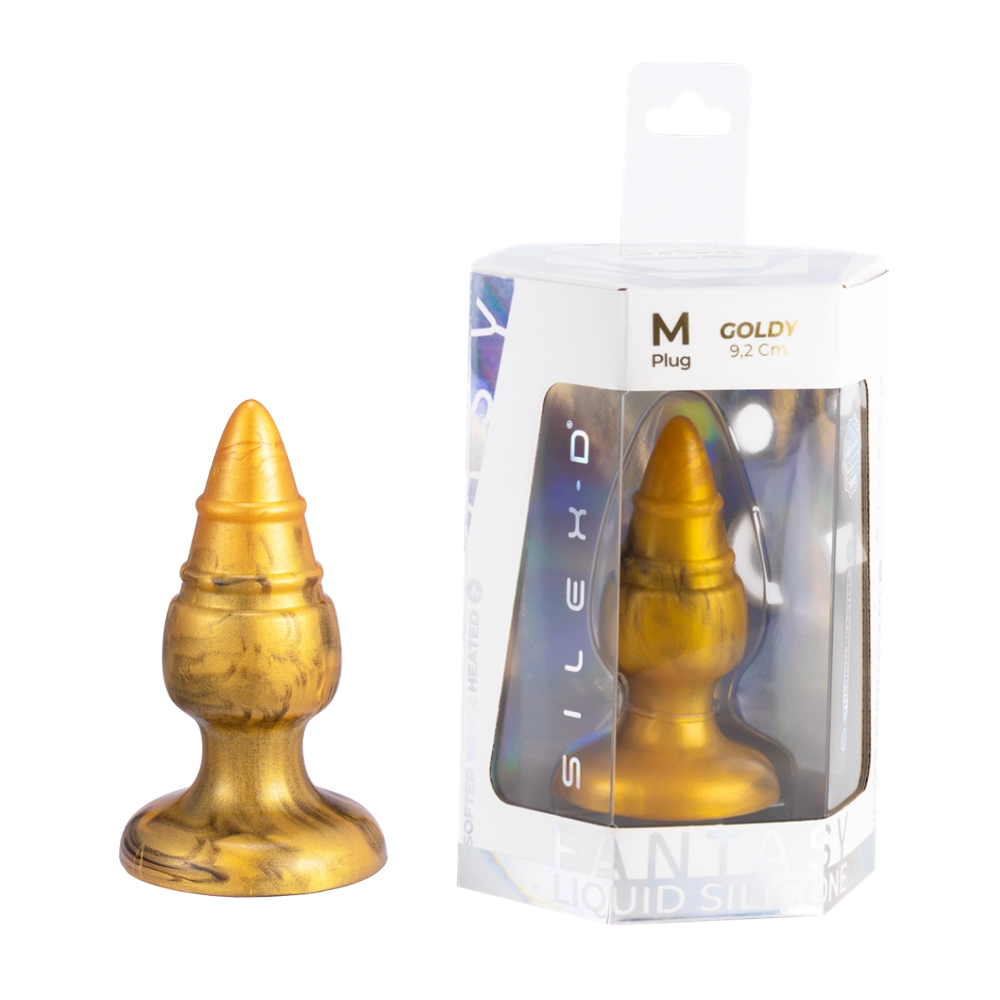 SilexD Fantasy Collection Goldy Butt Plug Medium - Image 7