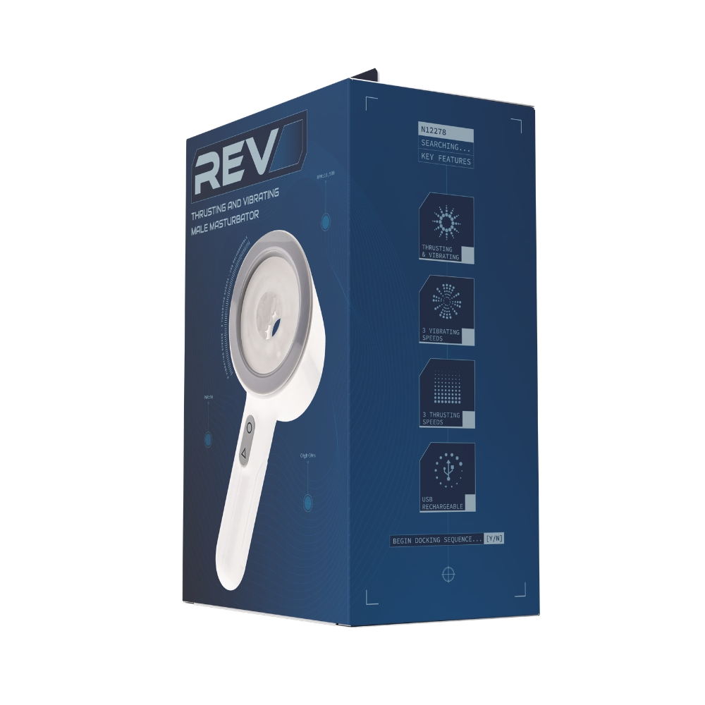 REV Thrusting and Vibrating Open Ended Male Masturbator - Image 10