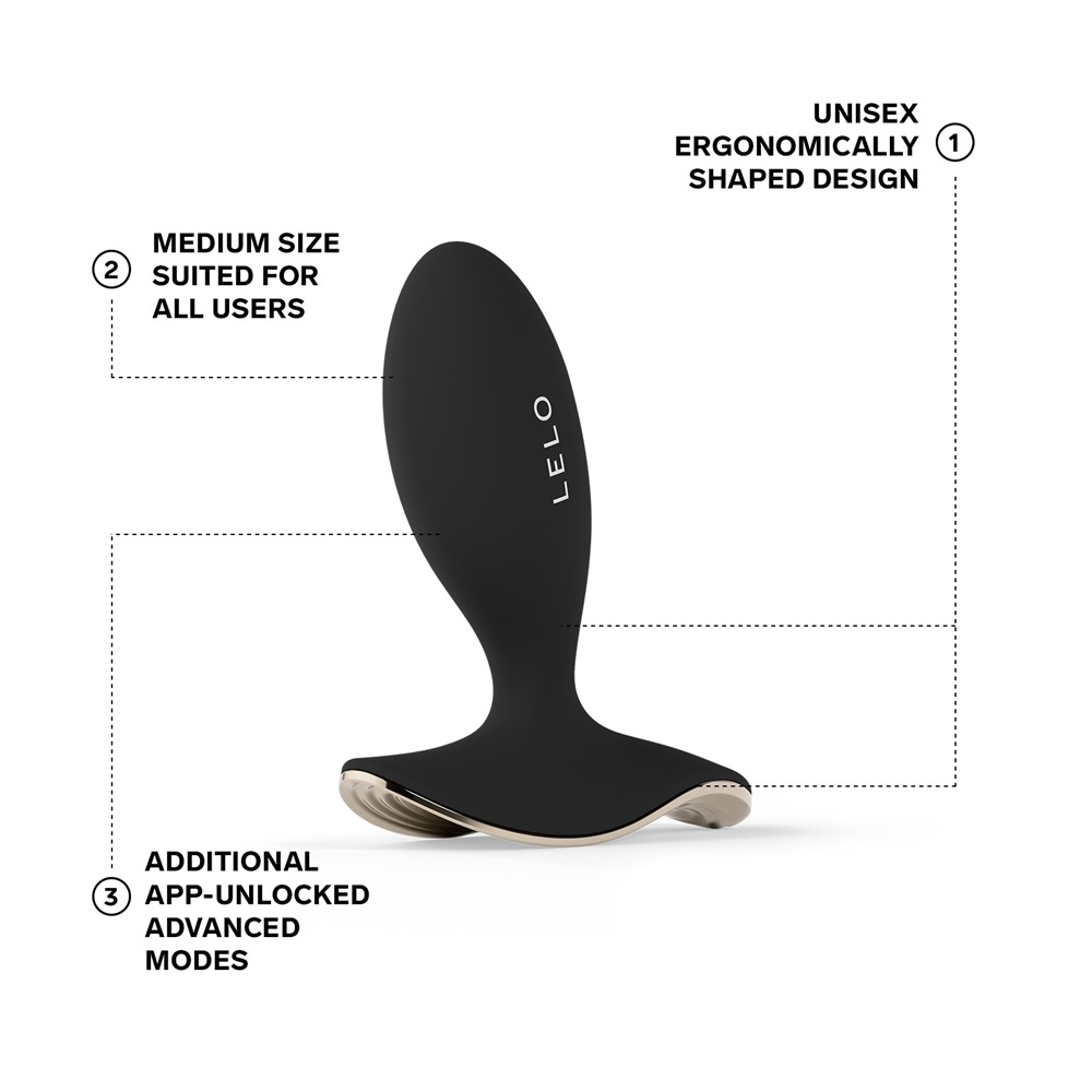 LELO Surfer 2 Unisex Anal Vibrating Plug Black - Image 8
