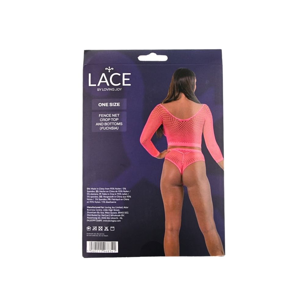 Lace by LJ Fence Net Crop Top and Bottoms - Image 12