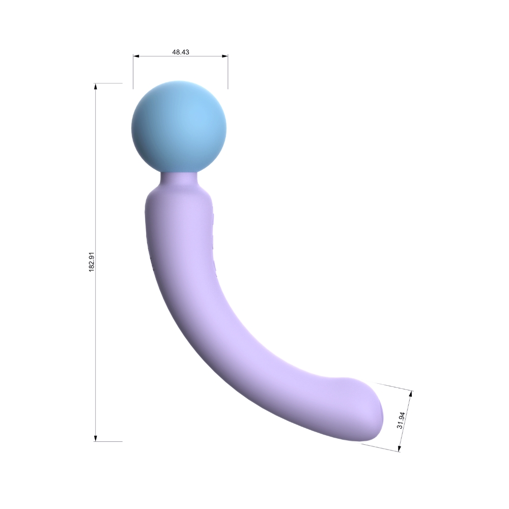 Mina Flow Dual-Ended Wand Vibrator - Image 4