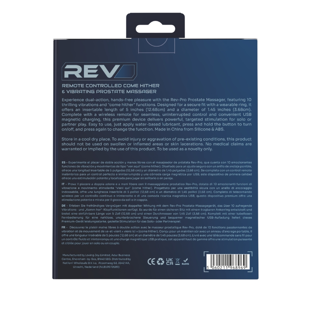 Rev Remote Controlled Come Hither & Vibrating Prostate Massager - Image 11