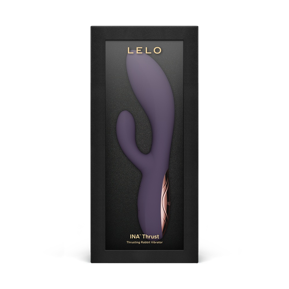 LELO Ina Thrust Thrusting Rabbit Vibrator Purple Twilight - Image 3