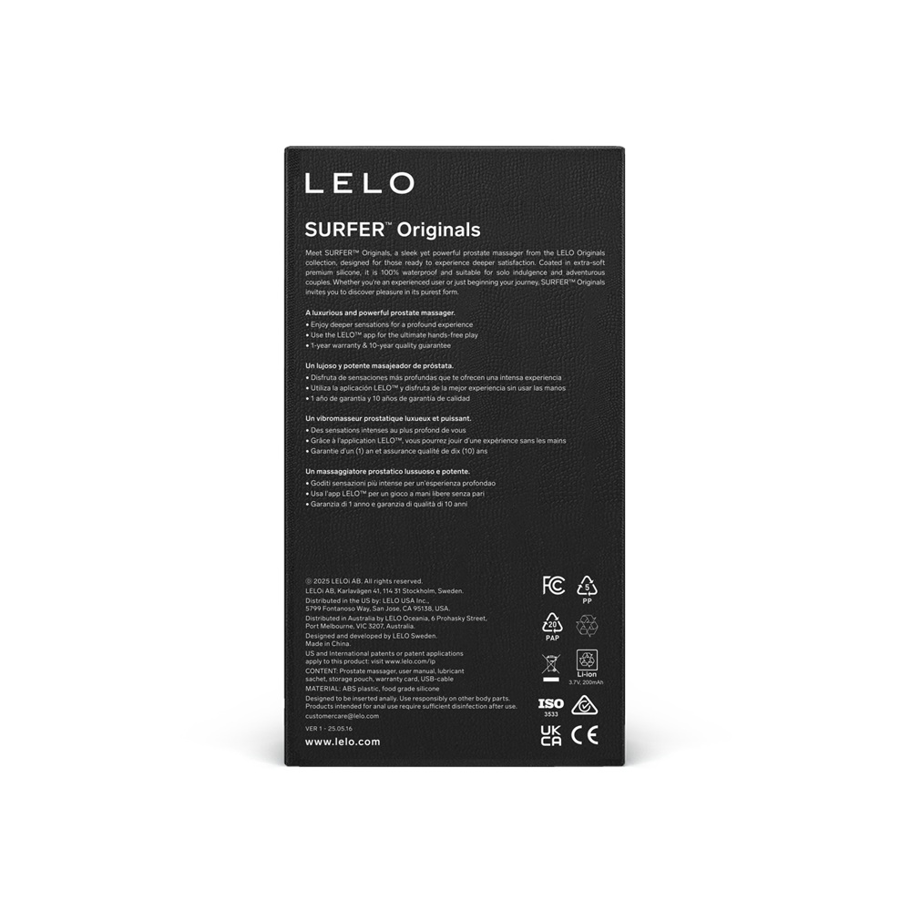 Lelo Originals SURFER Anal Plug - Image 6